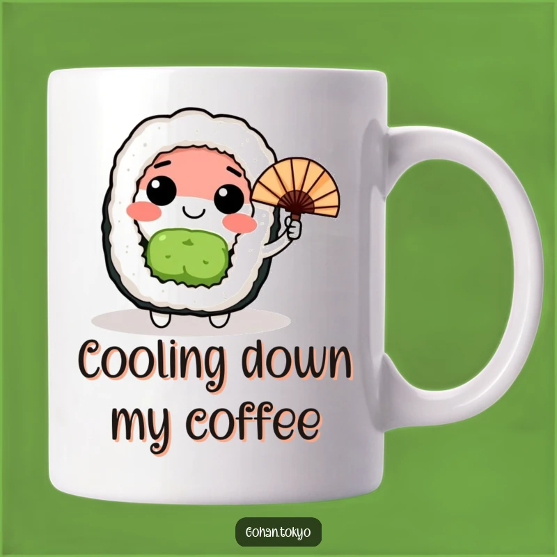 Funny Sushi Roll Mug: Happy Vibes with a Japanese Fan Gift