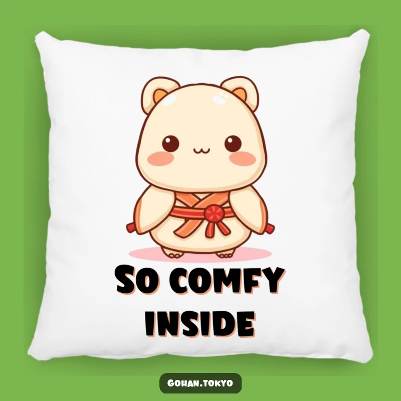 Funny Dumpling Pillow: Playful Kimono Character - Soft Funny Gift Comfort