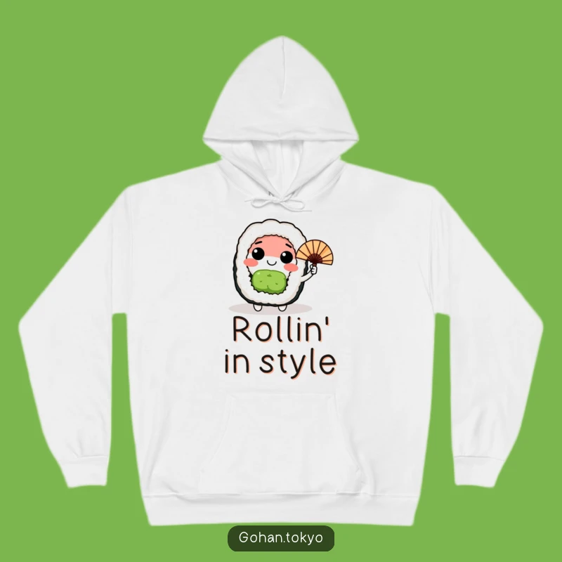 Cozy Funny Sushi Roll Hoodie: Warmth and Japanese Charm